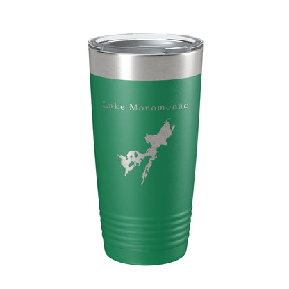 Lake Monomonac Map Tumbler Travel Mug Insulated Laser Engraved Coffee Cup Massachusetts New Hampshire 20 oz-9