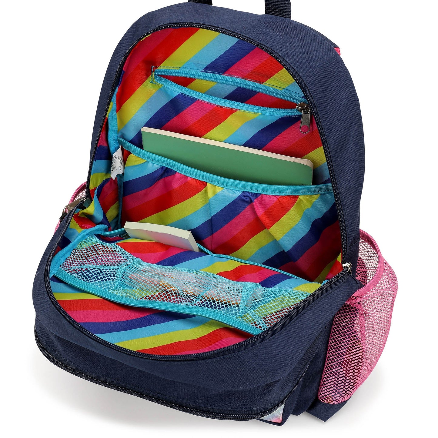 Kids Backpack | 16" Tall | Retro Rainbow-2
