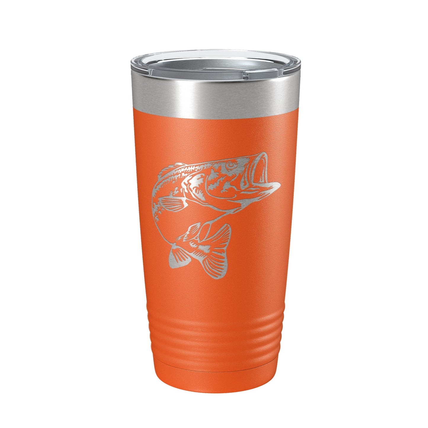 Bass Fishing Tumbler Angler Travel Mug Insulated Laser Engraved Coffee Cup Gift 20 oz-17