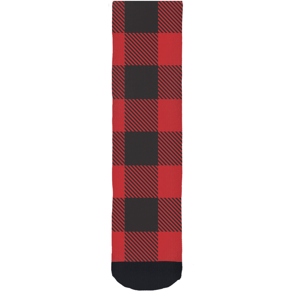 Buffalo Plaid Red Socks-0