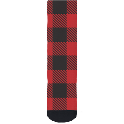 Buffalo Plaid Red Socks-0