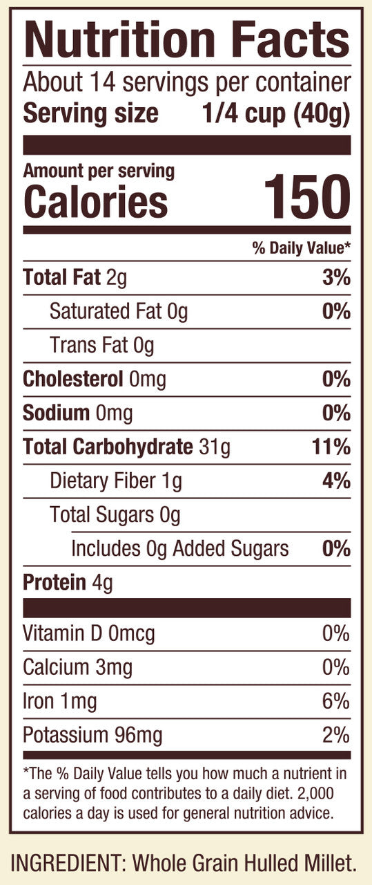 BOBS MILLET FLOUR GF ( 4 X 20 OZ   )-2