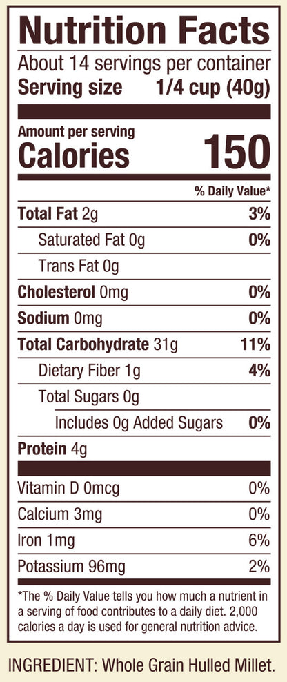 BOBS MILLET FLOUR GF ( 4 X 20 OZ   )-2