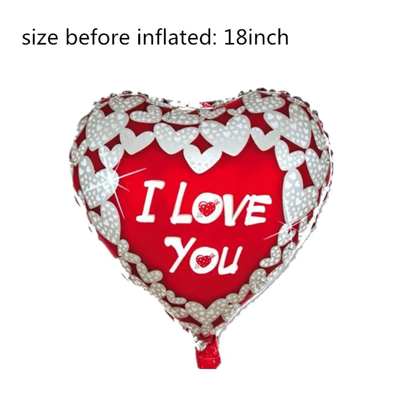 18-Inch Heart-Shaped Aluminum Foil Balloon