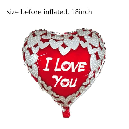 18-Inch Heart-Shaped Aluminum Foil Balloon