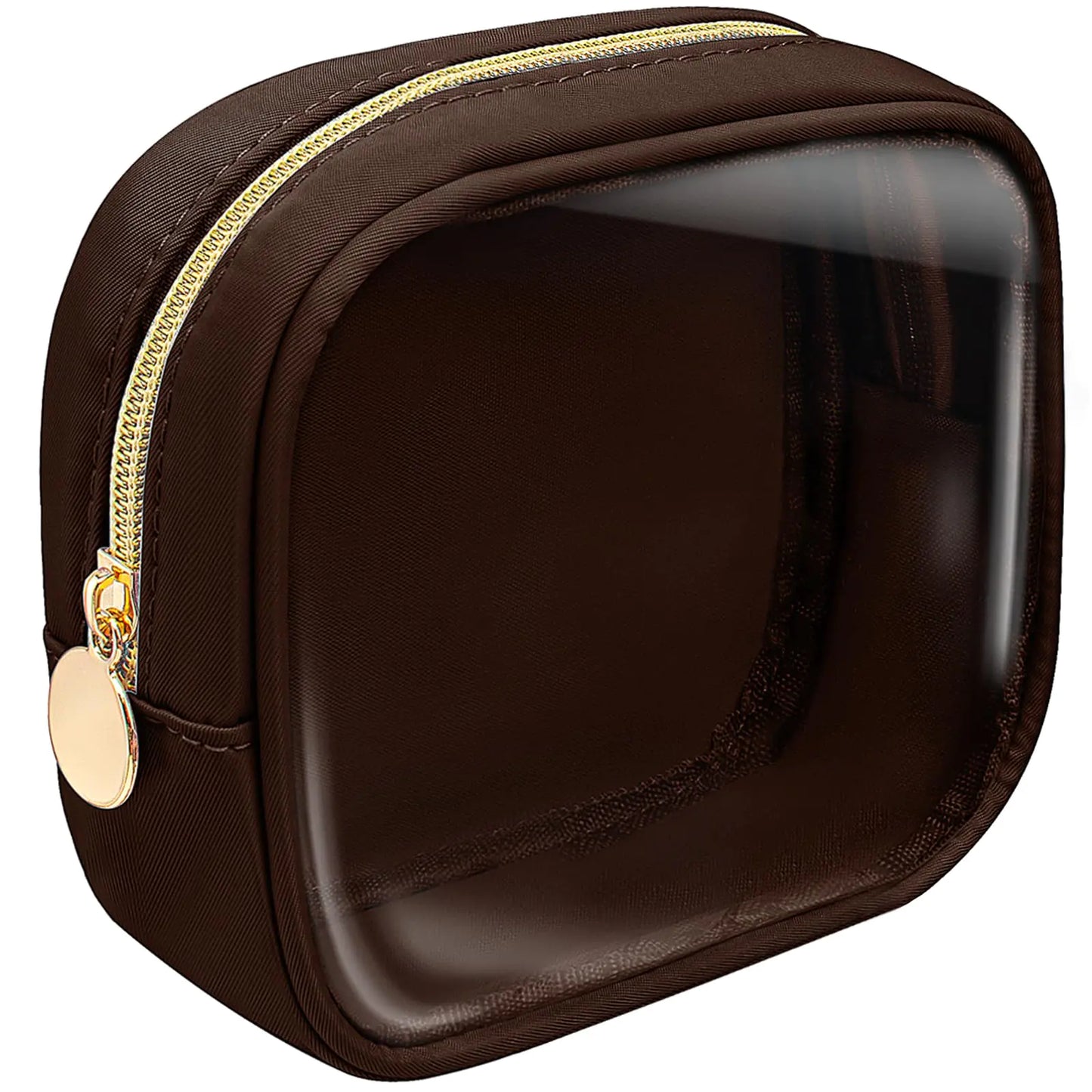 KOTORA Clear Makeup Bag Cosmetics Bag Mini Small Pouch Purse TSA Approved Toiletry Bags Zipper Pink Cute Pouches Make Up Travel Toiletry Car Accessories Essentials for Women Men