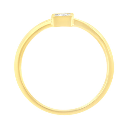 14K Yellow Gold Plated .925 Sterling Silver 1/20 cttw Miracle Set Diamond Promise Ring (J-K Color, I1-I2 Clarity)-3
