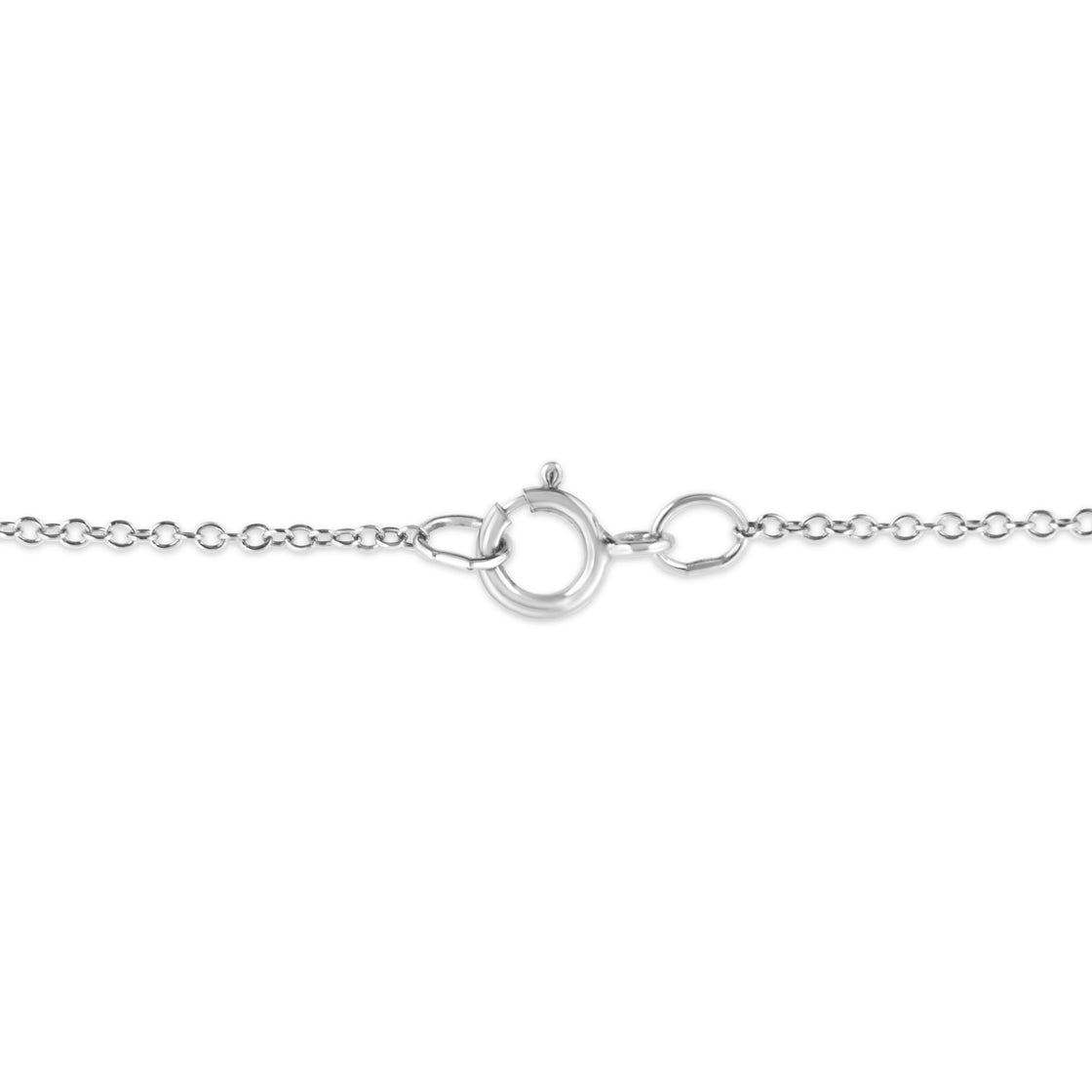 .925 Sterling Silver Pave and Bezel-Set Diamond Accent Key 18" Heart and Lock Pendant Necklace (K-L Color, I1-I2 Clarity)-3