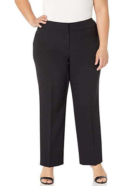 Le Suit V-Neck Long Sleeve Shawl Collar One Button Closure Mini Herringbone Jacket with Mid Waist Elastic Back Waist Solid Slim Pants (Plus Size)-2