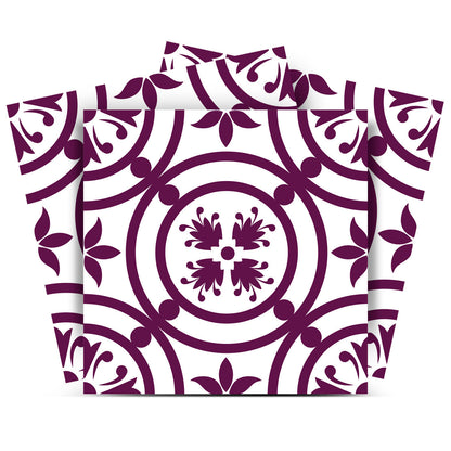 6" X 6" Merlot Lisa Removable Peel and Stick Tiles-0