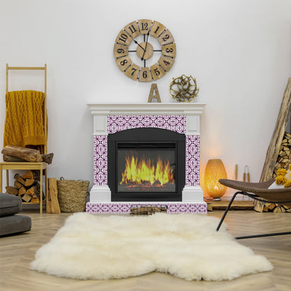 6" X 6" Merlot Lisa Removable Peel and Stick Tiles-6