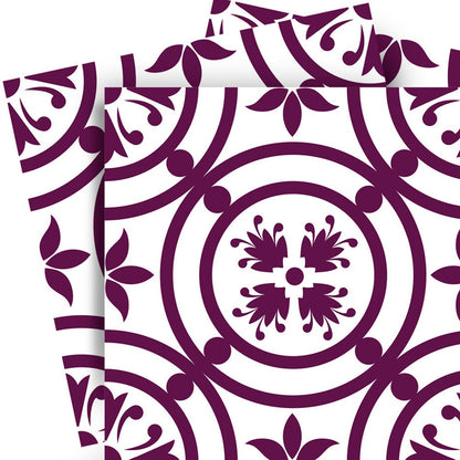 6" X 6" Merlot Lisa Removable Peel and Stick Tiles-2