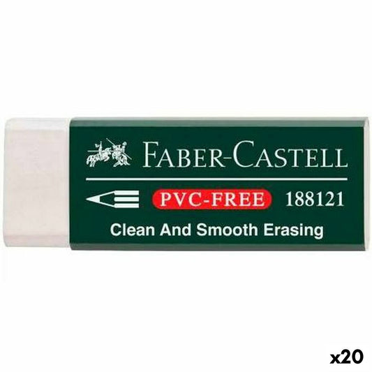 Eraser Faber-Castell White (20 Units)-0