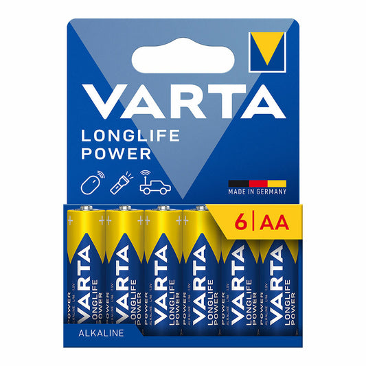 Batteries Varta longlife power aa - lr06 1,5 V AA LR06 (6 Units)-0