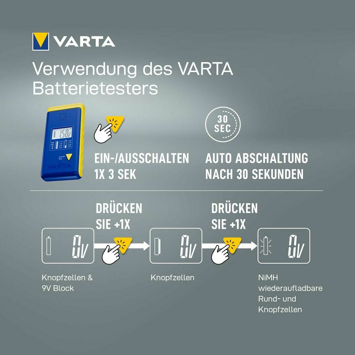 Batteries Varta LR44-6