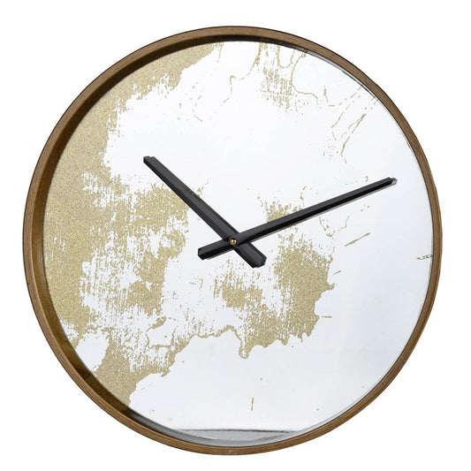 Gold Dust 14" Modern Round Wall Clock-0