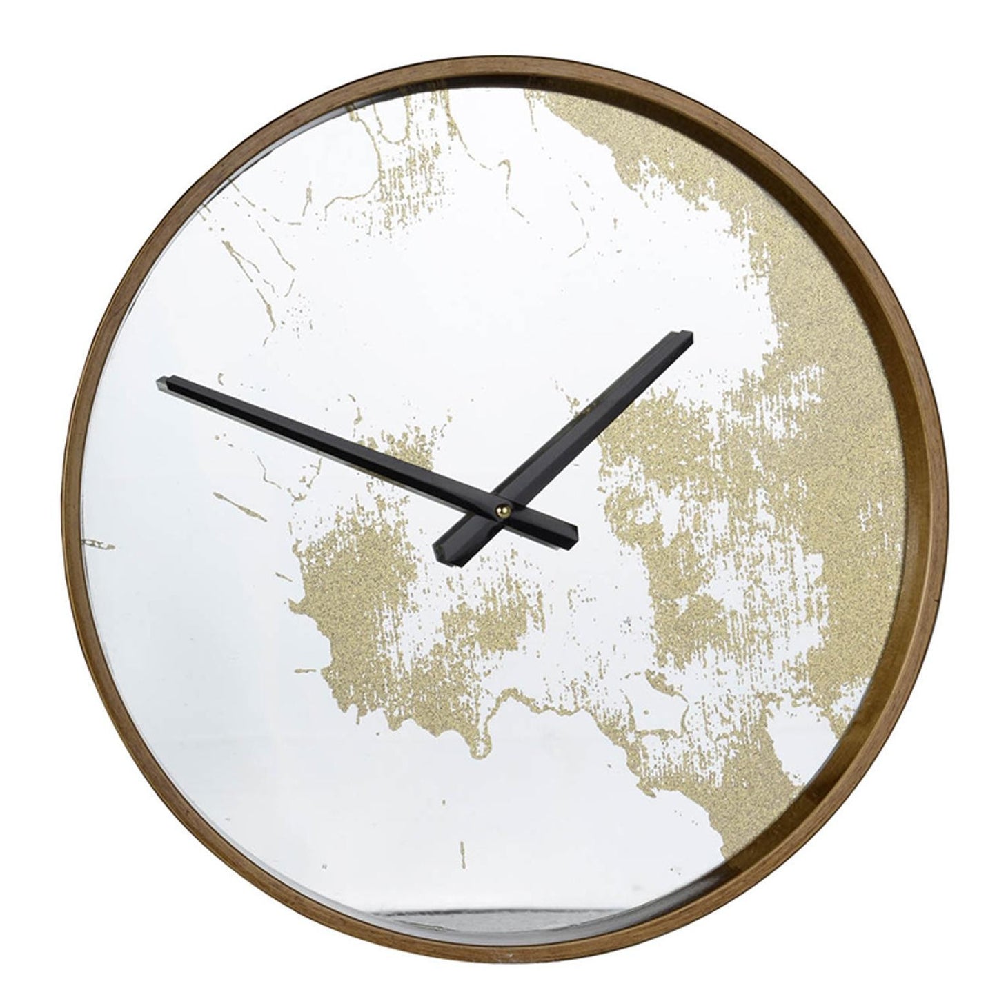 Gold Dust 14" Modern Round Wall Clock-2