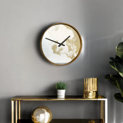 Gold Dust 14" Modern Round Wall Clock-1