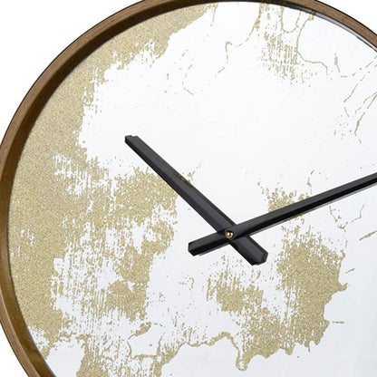 Gold Dust 14" Modern Round Wall Clock-3