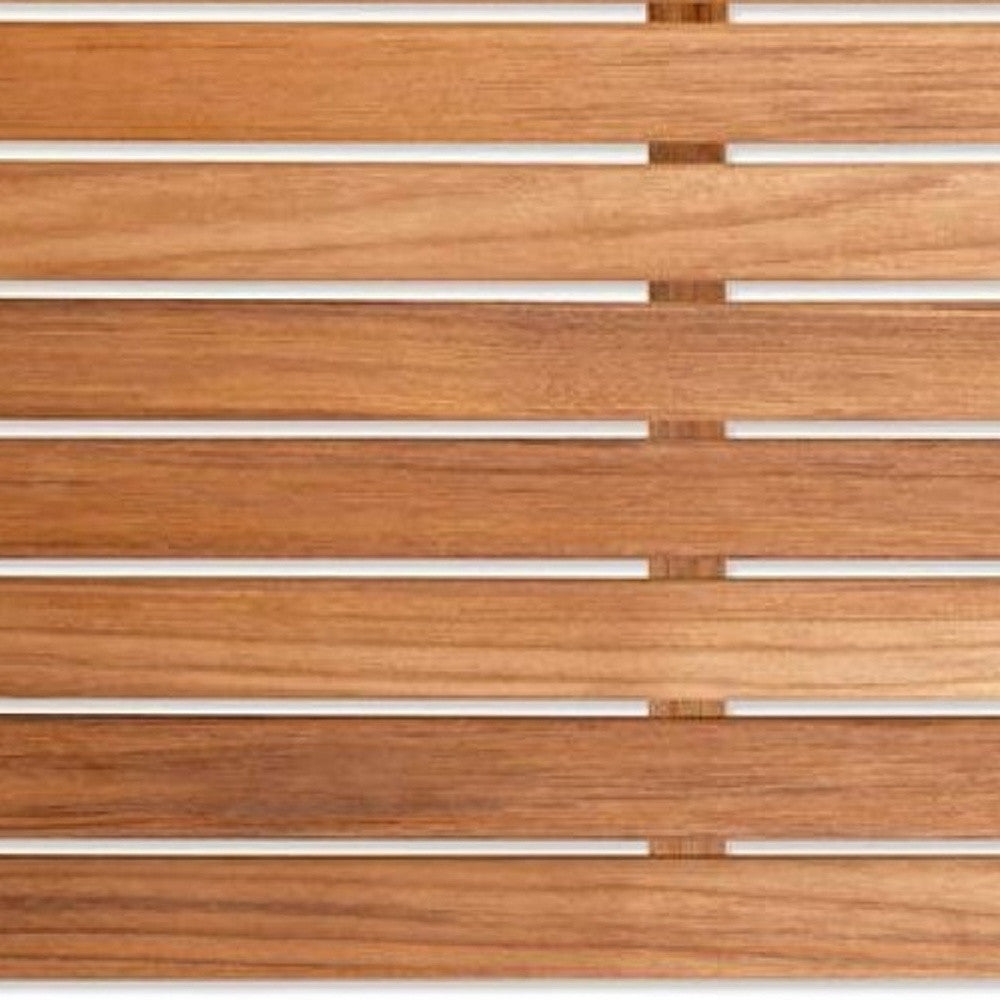 20" Premium Teak Shower Bath Mat-8