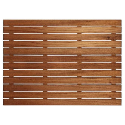 25" Premium Teak Shower Bath Mat-1