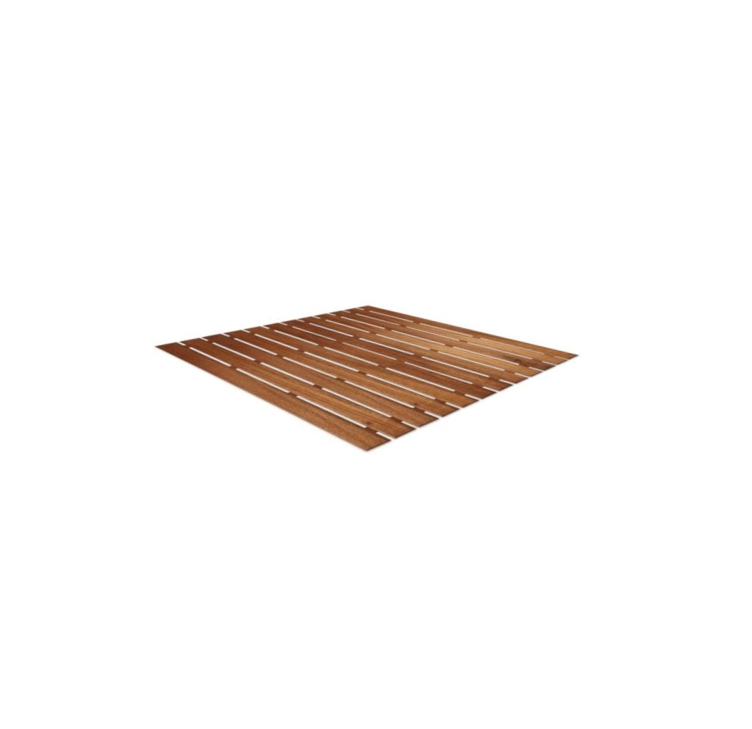 25" Premium Teak Shower Bath Mat-2