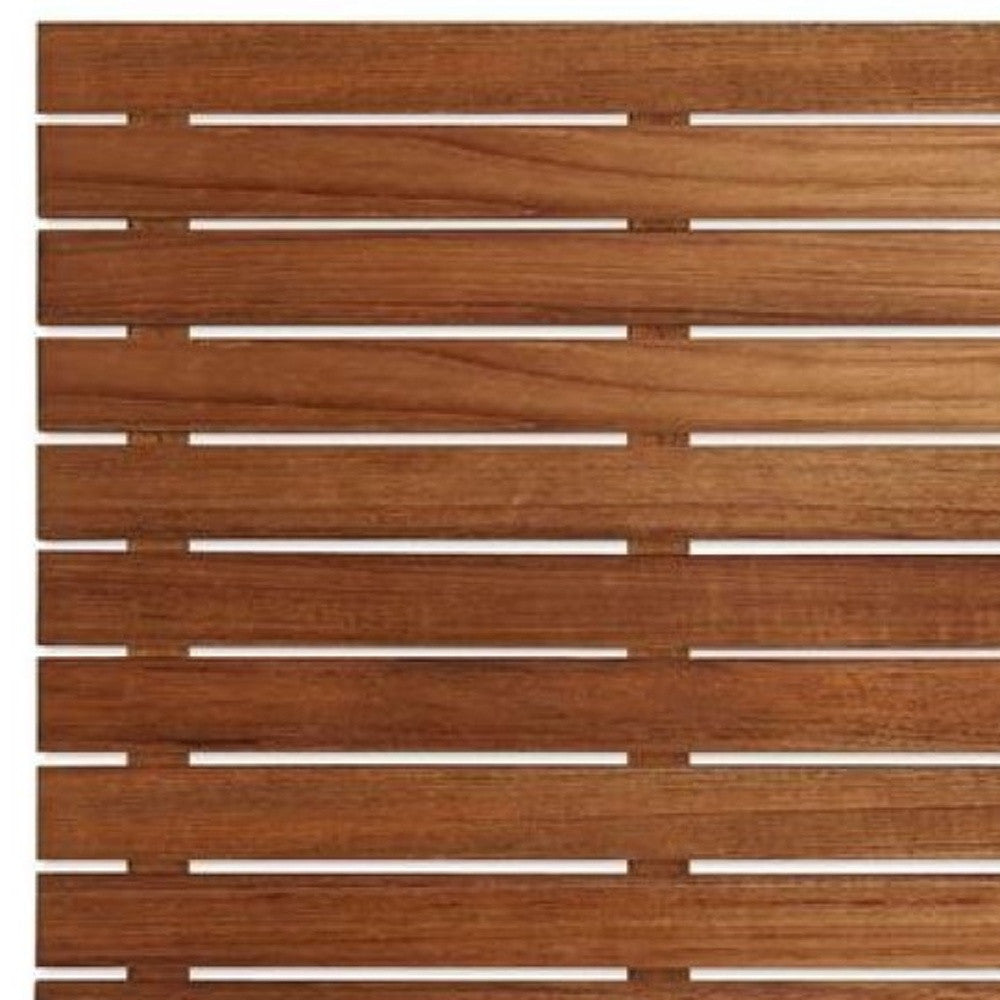 25" Premium Teak Shower Bath Mat-5