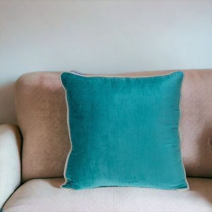 20" Aqua Teal Throw Pillow-0