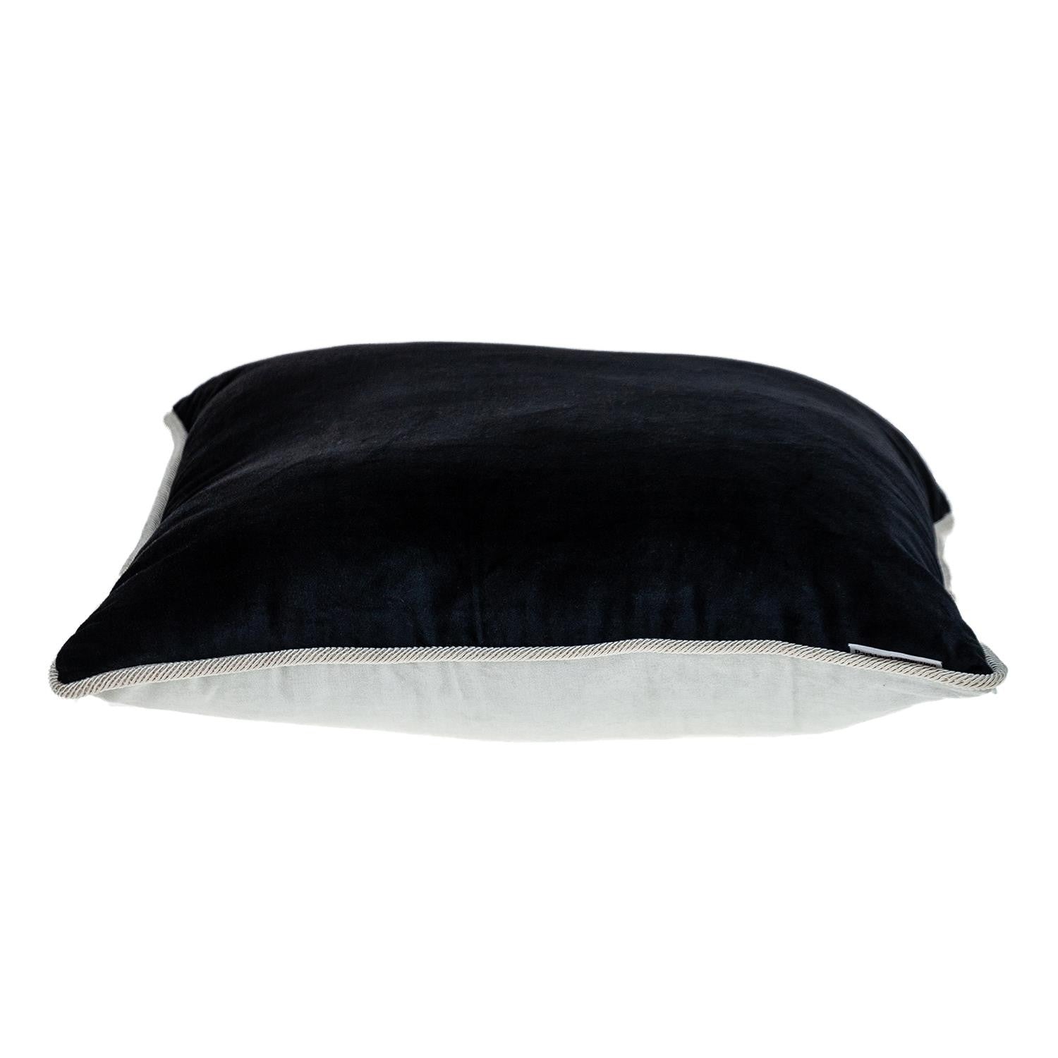 20" Black and White Throw Pillow-2