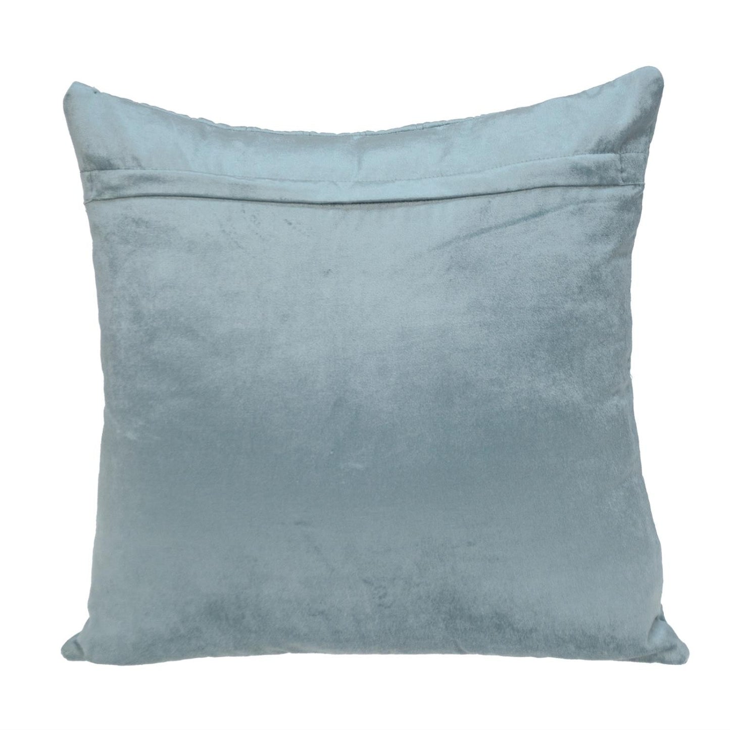 20" Gray Cotton Blend Throw Pillow-2