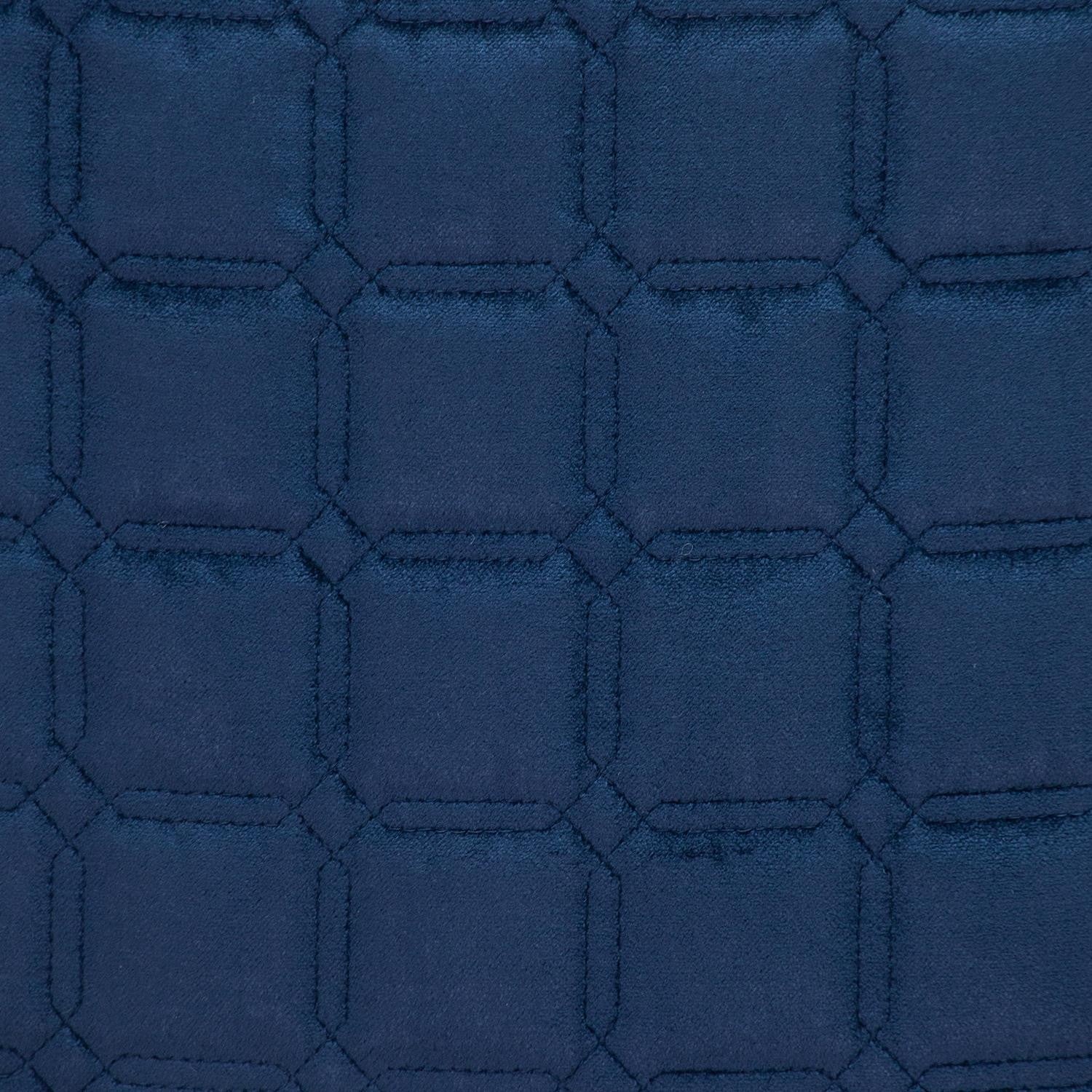 20" Navy Blue Cotton Blend Throw Pillow-5