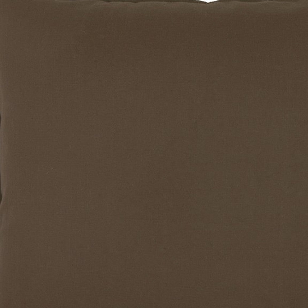 20" Brown Cotton Throw Pillow-2