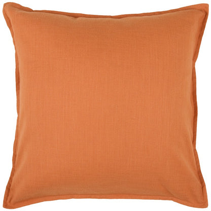 20" Orange Cotton Throw Pillow-0
