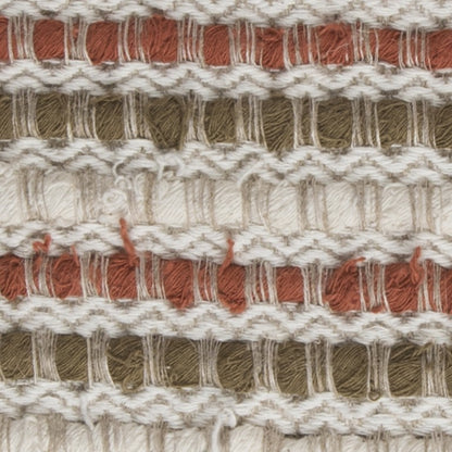 Brown Beige Nubby Texture Bands Throw Pillow-3