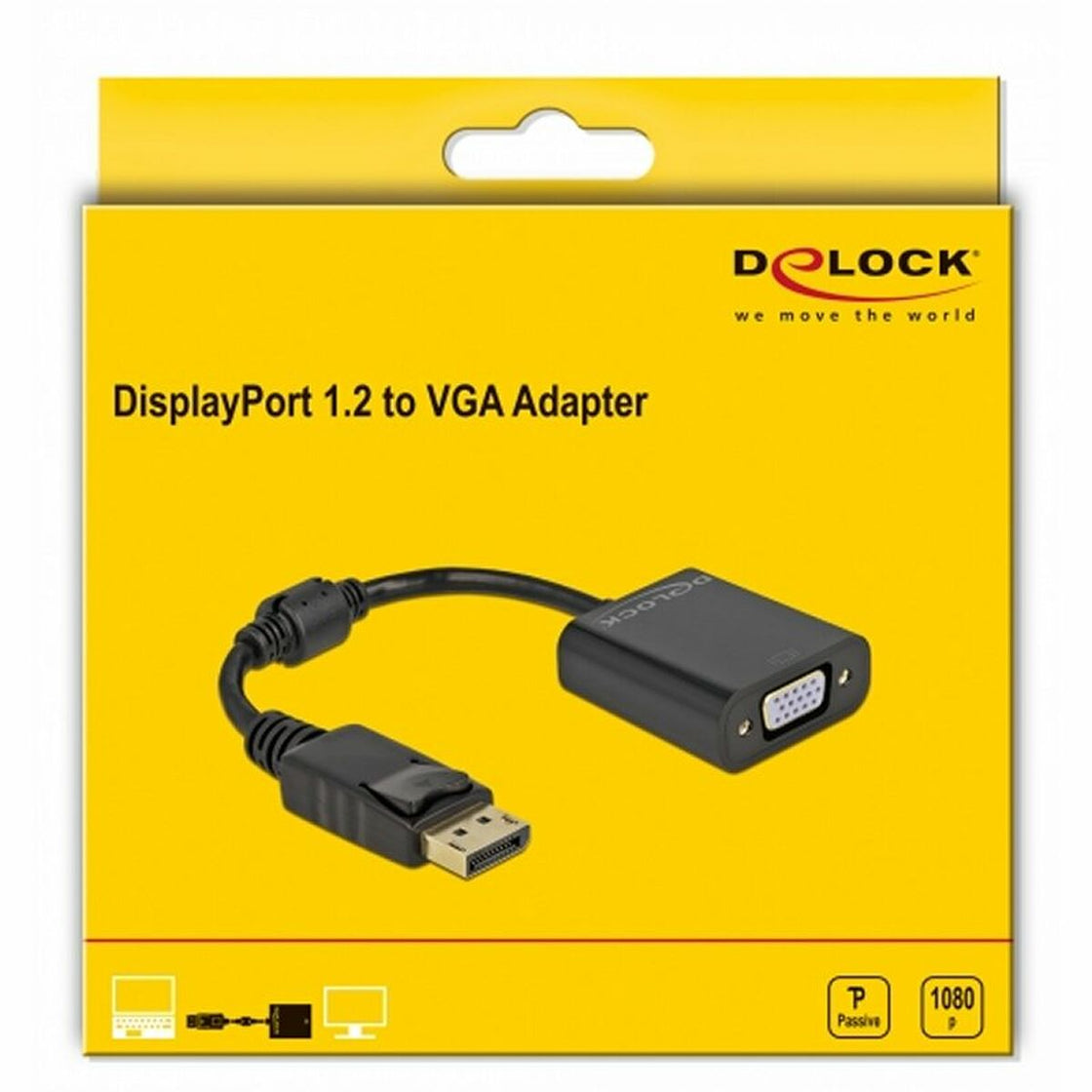 DisplayPort to VGA adapter DELOCK 61006 Black-1