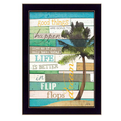 Good Things 1 Black Framed Print Wall Art-1
