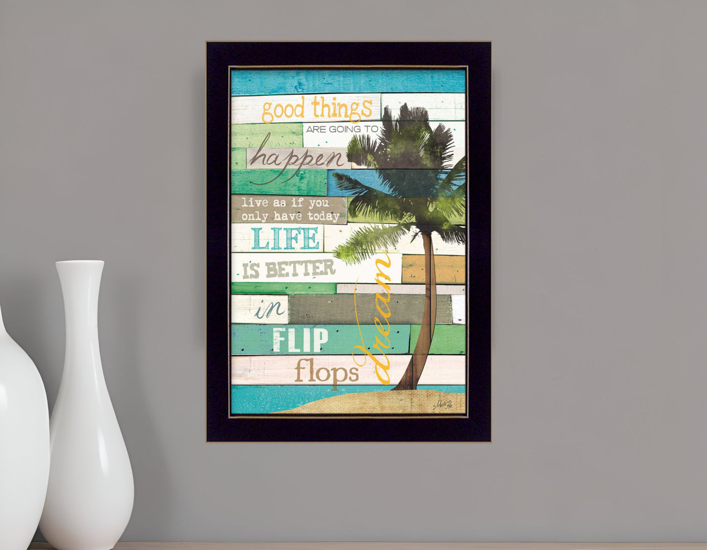 Good Things 1 Black Framed Print Wall Art-0