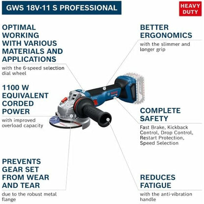 Angle grinder BOSCH GWS 1100 W-6