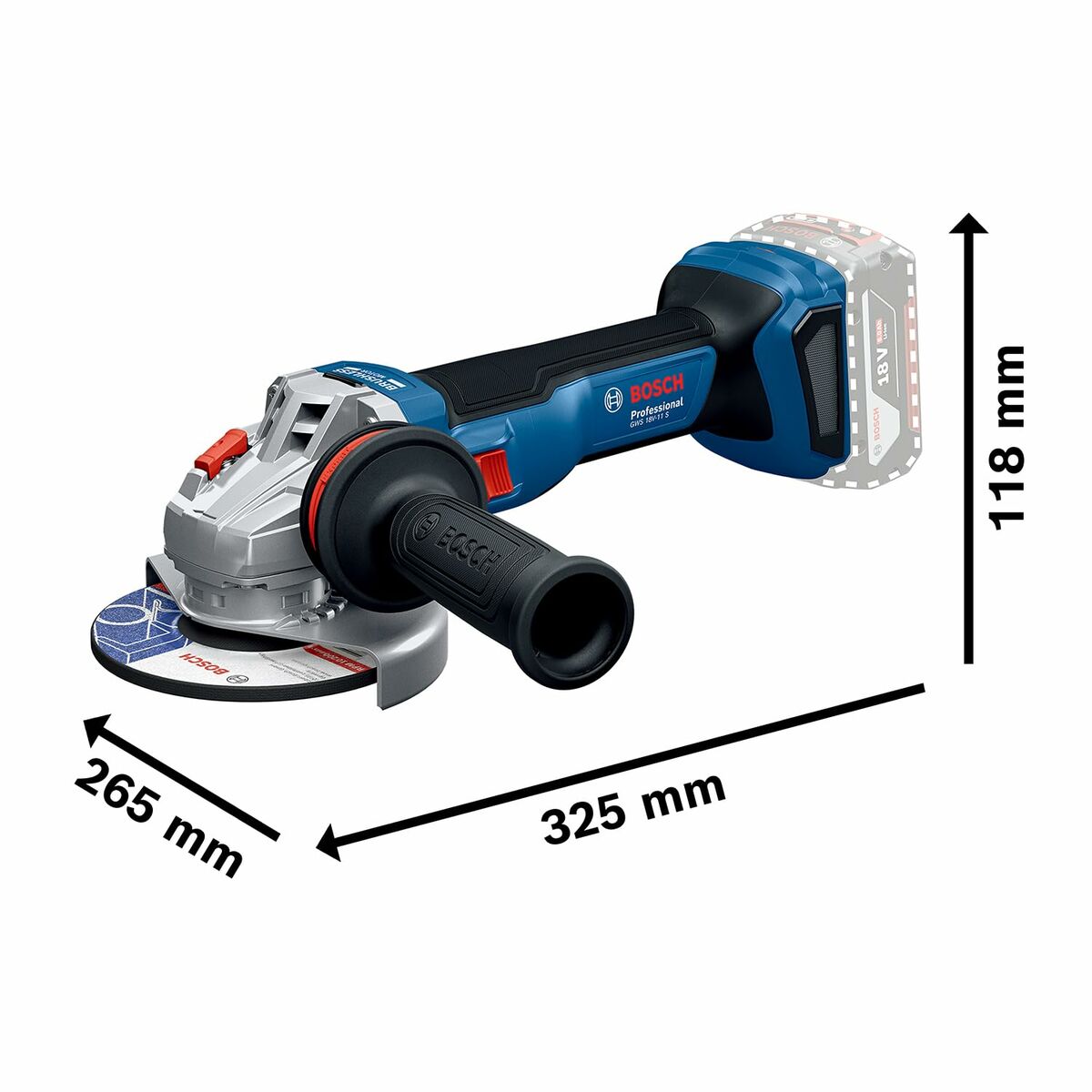 Angle grinder BOSCH GWS 1100 W-2