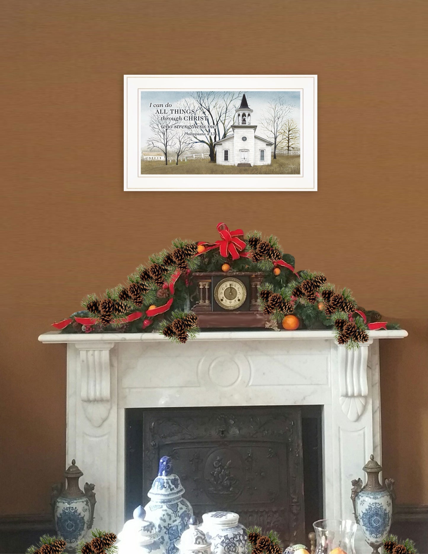 I Can Do All Things 2 White Framed Print Wall Art-3