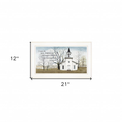 I Can Do All Things 2 White Framed Print Wall Art-4