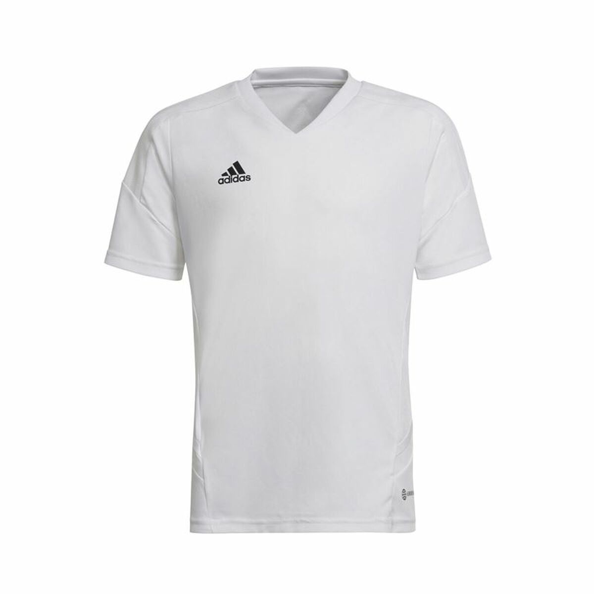 Children's Short Sleeved Football Shirt Adidas Con22 White-0