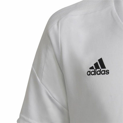 Children's Short Sleeved Football Shirt Adidas Con22 White-6