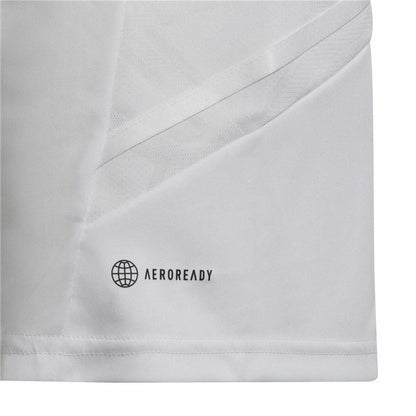 Children's Short Sleeved Football Shirt Adidas Con22 White-5