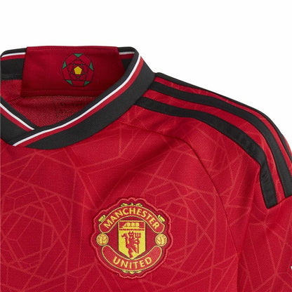 Children's Short Sleeved Football Shirt Adidas Manchester (7-8 Years)-5
