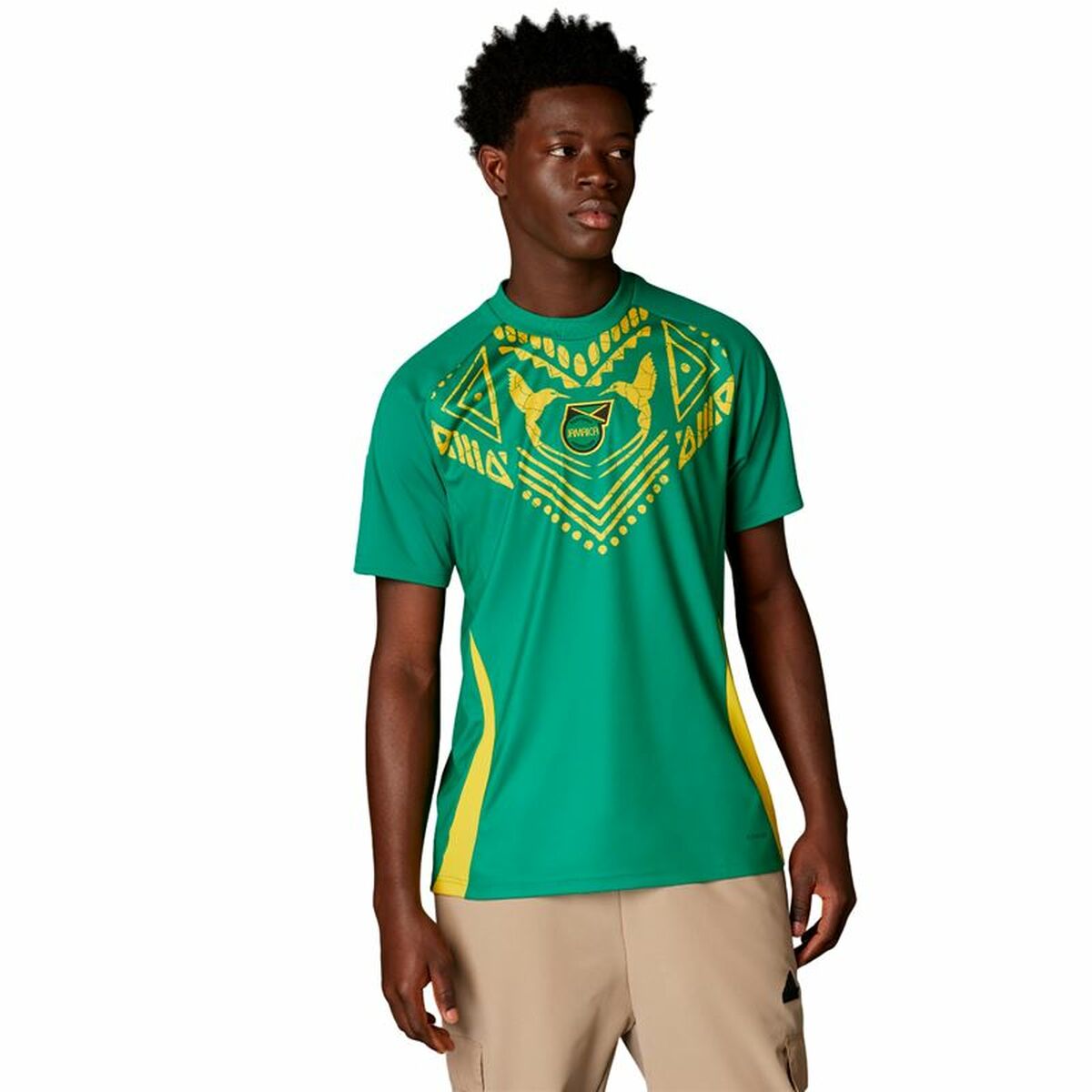 Football T-Shirt Adidas Jamaica 2024 Pre Match Green-7