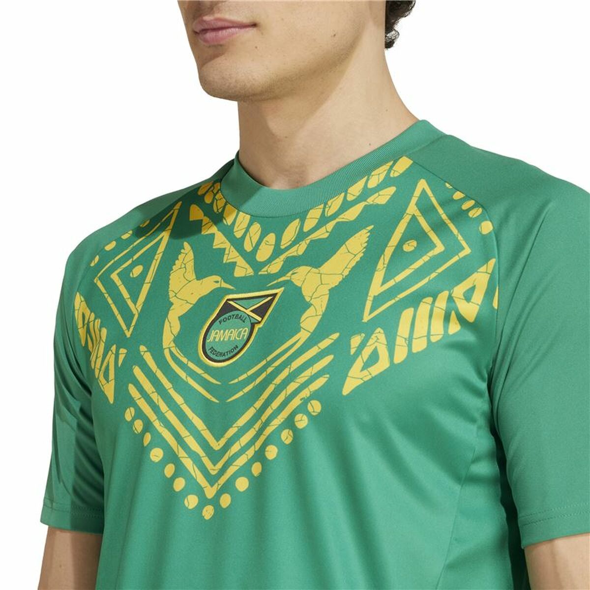 Football T-Shirt Adidas Jamaica 2024 Pre Match Green-6
