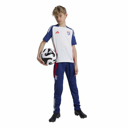 Children's Short Sleeved Football Shirt Adidas Tiro24 Blue (9-10 Years)-9
