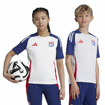 Children's Short Sleeved Football Shirt Adidas Tiro24 Blue (9-10 Years)-8