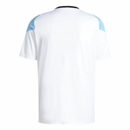Football T-Shirt Adidas Messi Training Jersey White Blue-9